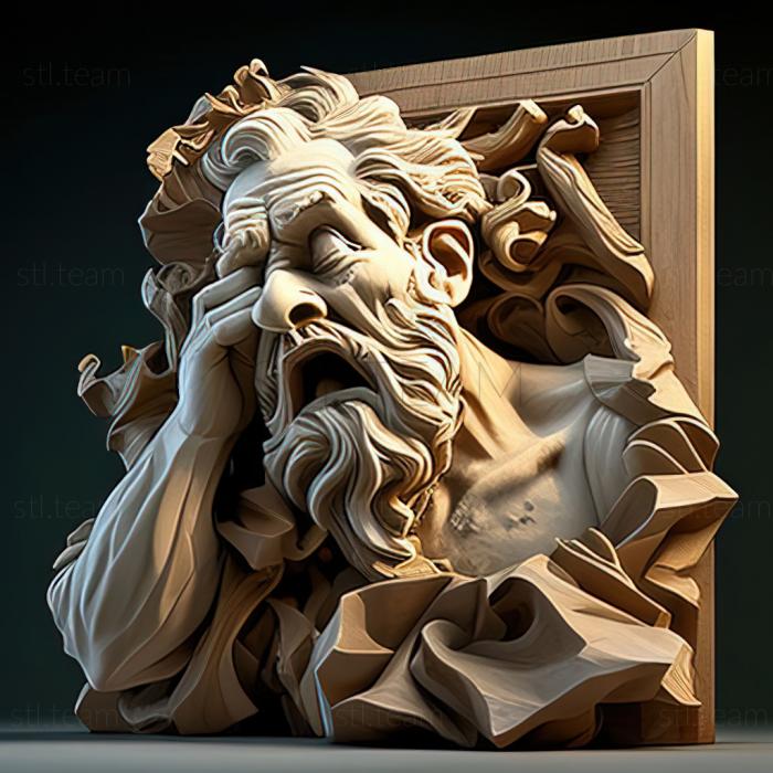 3D model Rubens Drank American artist (STL)